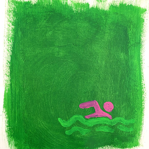 Zeit fürs Baden im Grün