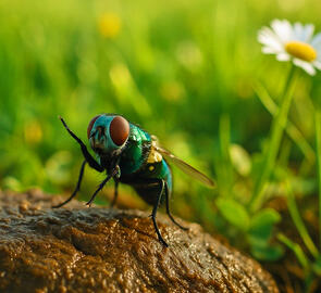 Gespräch mit einer Fliege über den Kuhfladen